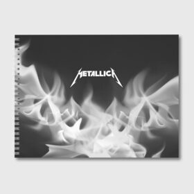 Альбом для рисования с принтом METALLICA МЕТАЛЛИКА в городе Новоалтайск, 100% бумага
 | матовая бумага, плотность 200 мг. | Тематика изображения на принте: hetfield | james | logo | metal | metalica | metallica | music | rock | star | джеймс | звезда | знак | ларс | лого | логотип | логотипы | метал | металика | металлика | музыка | рок | символ | символы | ульрих | хэтфилд