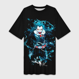 Платье-футболка 3D с принтом Великолепный Рюк в городе Новоалтайск,  |  | anime | death note | kira | manga | ryuk | аниме | герой | детектив | детнот | детх нот | детхнот | дэсу ното | иероглиф | кандзи | кира | манга | миса | риюк | рьюзаки | рюзаки | рюк | синигами | тетрадка | эл | э