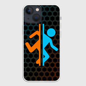 Чехол для iPhone 13 mini с принтом PORTAL   ПОРТАЛ в городе Новоалтайск,  |  | game | games | half | half life | halflife | life | logo | portal | portal 2 | portal2 | valve | игра | игры | лайф | лого | логотип | логотипы | портал | портал 2 | портал2 | символ | символы | халф | халф лайф | халфлайф
