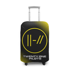 Чехол для чемодана 3D с принтом TWENTY ONE PILOTS / 21 PILOTS в городе Новоалтайск, 86% полиэфир, 14% спандекс | двустороннее нанесение принта, прорези для ручек и колес | logo | music | one | pilots | rock | symbol | top | twenty | twentyonepilots | ван | группа | лого | логотип | логотипы | музыка | пилотс | рок | символ | символы | твенти | топ