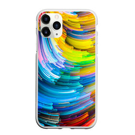 Чехол для iPhone 11 Pro Max матовый с принтом Цветные полоски в городе Новоалтайск, Силикон |  | colors | полоски | радуга | спагетти | цвета | цветная | цветные спагетти