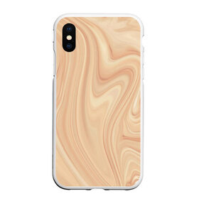 Чехол для iPhone XS Max матовый с принтом Бежевый мрамор в городе Новоалтайск, Силикон | Область печати: задняя сторона чехла, без боковых панелей | abstraction | beige marble | marble | бежевый мрамор | мрамор