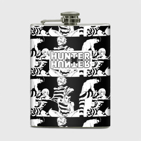 Фляга с принтом Hunter x Hunter в городе Новоалтайск, металлический корпус | емкость 0,22 л, размер 125 х 94 мм. Виниловая наклейка запечатывается полностью | killua | мультфильм | охотник х охотник