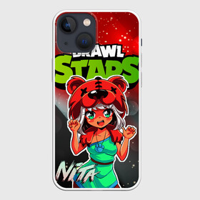 Чехол для iPhone 13 mini с принтом Nita Brawl Stars в городе Новоалтайск,  |  | anime | brawl | brawl stars | brawlstars | brawl_stars | jessie | nita | аниме | бравл | бравлстарс | девочка | девочка в шкуре медведя | девушка | манга | медведь | нета | нита