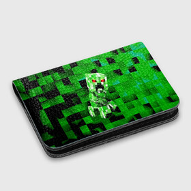 Картхолдер с принтом с принтом Minecraft creeper в городе Новоалтайск, натуральная матовая кожа | размер 7,3 х 10 см; кардхолдер имеет 4 кармана для карт; | blox | creeper | dungeons | game | geometry | logo | pixel | steve | алекс | герои | детям | зелень | игра | квадраты | крипер | куб | логотипы игр | майнкрафт | мальчикам | мобы | персонажи | пиксель | пиксельный | подземелья