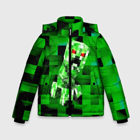 Зимняя куртка для мальчиков 3D с принтом Minecraft creeper в городе Новоалтайск, ткань верха — 100% полиэстер; подклад — 100% полиэстер, утеплитель — 100% полиэстер | длина ниже бедра, удлиненная спинка, воротник стойка и отстегивающийся капюшон. Есть боковые карманы с листочкой на кнопках, утяжки по низу изделия и внутренний карман на молнии. 

Предусмотрены светоотражающий принт на спинке, радужный светоотражающий элемент на пуллере молнии и на резинке для утяжки | blox | creeper | dungeons | game | geometry | logo | pixel | steve | алекс | герои | детям | зелень | игра | квадраты | крипер | куб | логотипы игр | майнкрафт | мальчикам | мобы | персонажи | пиксель | пиксельный | подземелья