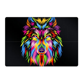 Магнитный плакат 3Х2 с принтом Neon wolf в городе Новоалтайск, Полимерный материал с магнитным слоем | 6 деталей размером 9*9 см | color | ears | eyes | muzzle | neon | nose | paint | skin | view | wolf | взгляд | волк | глаза | краска | неон | нос | уши | цвет | шерсть