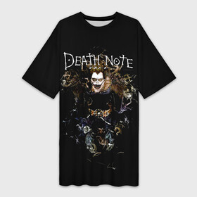 Платье-футболка 3D с принтом Death Note в городе Новоалтайск,  |  | anime | death note | kira | manga | ryuk | аниме | герой | детектив | детнот | детх нот | детхнот | дэсу ното | иероглиф | кандзи | кира | манга | миса | риюк | рьюзаки | рюзаки | рюк | синигами | тетрадка | эл | э
