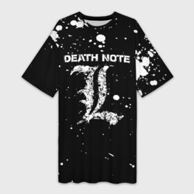 Платье-футболка 3D с принтом Death Note в городе Новоалтайск,  |  | anime | death note | kira | manga | ryuk | аниме | герой | детектив | детнот | детх нот | детхнот | дэсу ното | иероглиф | кандзи | кира | манга | миса | риюк | рьюзаки | рюзаки | рюк | синигами | тетрадка | эл | э
