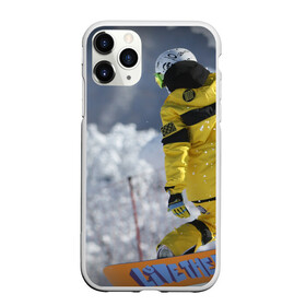 Чехол для iPhone 11 Pro Max матовый с принтом сноубордист в городе Новоалтайск, Силикон |  | snowboard | прыжок | сноуборд | сноубординг | сноубордист | экстрим