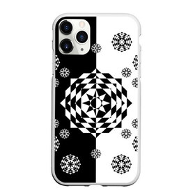 Чехол для iPhone 11 Pro Max матовый с принтом Черное солнце в городе Новоалтайск, Силикон |  | Тематика изображения на принте: геометрия | монохром | роза | ромбы | снежинки | треугольники | цветок | черно белое