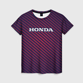 Женская футболка 3D с принтом HONDA / ХОНДА в городе Новоалтайск, 100% полиэфир ( синтетическое хлопкоподобное полотно) | прямой крой, круглый вырез горловины, длина до линии бедер | accord | auto | civic | crv | honda | jylf | logo | moto | motors | racing | sport | авто | автомобиль | аккорд | гонки | гоночный | лого | логотип | логотипы | марка | мото | моторс | мотоцикл | рщтвф | серия | символ | символы | спорт
