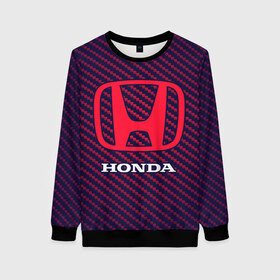 Женский свитшот 3D с принтом HONDA / ХОНДА в городе Новоалтайск, 100% полиэстер с мягким внутренним слоем | круглый вырез горловины, мягкая резинка на манжетах и поясе, свободная посадка по фигуре | accord | auto | civic | crv | honda | jylf | logo | moto | motors | racing | sport | авто | автомобиль | аккорд | гонки | гоночный | лого | логотип | логотипы | марка | мото | моторс | мотоцикл | рщтвф | серия | символ | символы | спорт