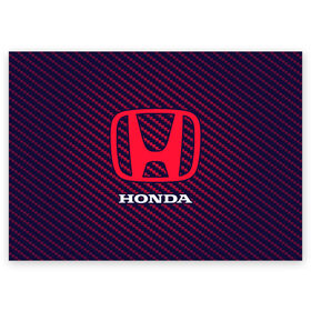 Поздравительная открытка с принтом HONDA / ХОНДА в городе Новоалтайск, 100% бумага | плотность бумаги 280 г/м2, матовая, на обратной стороне линовка и место для марки
 | Тематика изображения на принте: accord | auto | civic | crv | honda | jylf | logo | moto | motors | racing | sport | авто | автомобиль | аккорд | гонки | гоночный | лого | логотип | логотипы | марка | мото | моторс | мотоцикл | рщтвф | серия | символ | символы | спорт