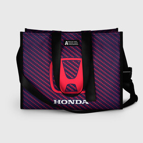 Сумка-шоппер 3D с принтом HONDA ХОНДА в городе Новоалтайск, 100% полиэстер | застегивается на металлическую кнопку; внутренний карман застегивается на молнию. Стенки укреплены специальным мягким материалом, чтобы защитить содержимое от несильных ударов
 | accord | auto | civic | crv | honda | jylf | logo | moto | motors | racing | sport | авто | автомобиль | аккорд | гонки | гоночный | лого | логотип | логотипы | марка | мото | моторс | мотоцикл | рщтвф | серия | символ | символы | спорт
