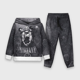 Детский костюм 3D (с толстовкой) с принтом Nirvana в городе Новоалтайск,  |  | cobain | kurt | nirvana | кобейн | курт | нирвана