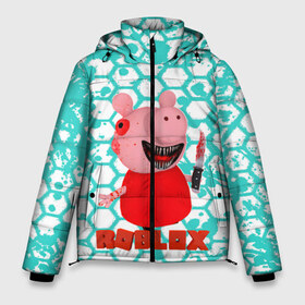 Мужская зимняя куртка 3D с принтом Roblox piggy Свинка Пигги в городе Новоалтайск, верх — 100% полиэстер; подкладка — 100% полиэстер; утеплитель — 100% полиэстер | длина ниже бедра, свободный силуэт Оверсайз. Есть воротник-стойка, отстегивающийся капюшон и ветрозащитная планка. 

Боковые карманы с листочкой на кнопках и внутренний карман на молнии. | game | piggy | roblox | блок | игра | игрушка | лего | майнкрафт | персонажи | персонажи из кубиков | пигги | роблокс | робот | свинка