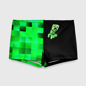 Детские купальные плавки 3D MINECRAFT CREEPER: в городе Новоалтайск, Полиэстер 85%, Спандекс 15% | Слитный крой, подклад по переду изделия, узкие бретели | blox | creeper | dungeons | game | geometry | green | neon | pixel | steve | алекс | детям | зелень | игра | кислотный | крипер | куб | логотипы игр | майнкрафт | мальчикам | мобы | неоновый | пиксель | пиксельный | подземелья