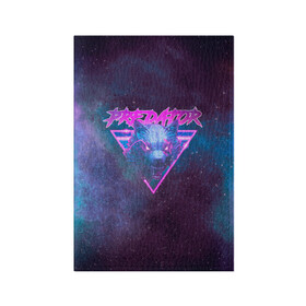 Обложка для паспорта матовая кожа с принтом Predator Neon в городе Новоалтайск, натуральная матовая кожа | размер 19,3 х 13,7 см; прозрачные пластиковые крепления | galaxy | neon | neon art | predator | retro | retrowave | space | stars | wolf | wulf | волк | галактика | голова волка | звезды | зверь | космос | надпись | неон | неон арт | неоновый нуар | неонуар | нуар | ретровейв | хищник