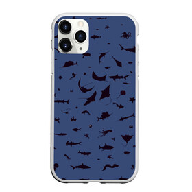 Чехол для iPhone 11 Pro матовый с принтом Manta в городе Новоалтайск, Силикон |  | dolphin | fish | killer whale | manta | see life | shark | акула | дельфин | касатка | морские обитатели | рыба