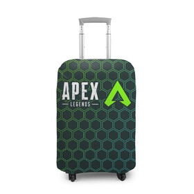 Чехол для чемодана 3D с принтом APEX LEGENDS / АПЕКС ЛЕГЕНД в городе Новоалтайск, 86% полиэфир, 14% спандекс | двустороннее нанесение принта, прорези для ручек и колес | apex | game | games | legend | legends | logo | апекс | битва | игра | игры | королевская | легенд | легендс | лого | логотип | логотипы | символ | символы
