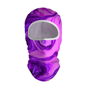 Балаклава 3D с принтом PurpleDEL в городе Новоалтайск, 100% полиэстер, ткань с особыми свойствами — Activecool | плотность 150–180 г/м2; хорошо тянется, но при этом сохраняет форму. Закрывает шею, вокруг отверстия для глаз кайма. Единый размер | abstraction | liquid | purple | stains | watercolor | абстракция | акварель | жидкий | разводы | фиолетовый