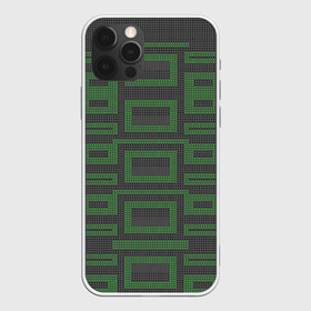 Чехол для iPhone 12 Pro Max с принтом квадраты пиксели геометрия в городе Новоалтайск, Силикон |  | Тематика изображения на принте: геометрия | зеленые | квадраты | орнамент | па терн | пиксели | узор