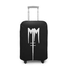 Чехол для чемодана 3D с принтом Marilyn Manson в городе Новоалтайск, 86% полиэфир, 14% спандекс | двустороннее нанесение принта, прорези для ручек и колес | goth | gothic | manson | marilyn | metal | mm | music | rock | гот | готы | метал | мэнсон | мэрилин | рок