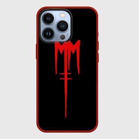 Чехол для iPhone 13 Pro с принтом Marilyn Manson в городе Новоалтайск,  |  | Тематика изображения на принте: goth | gothic | manson | marilyn | metal | mm | music | rock | гот | готы | метал | мэнсон | мэрилин | рок