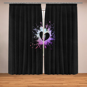 Фотошторы с принтом NCT в городе Новоалтайск, Блэкаут (светозащита 90%) / Габардин (светозащита 40% | 2 полотна шириной по 145 см; Высота 200-300 см; Крепление: шторная лента (на крючки); | cute | heart | k pop | korean | nct | кпоп | милый | сердце