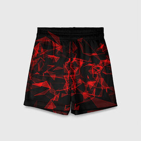 Детские спортивные шорты 3D с принтом осколки в городе Новоалтайск,  100% полиэстер
 | пояс оформлен широкой мягкой резинкой, ткань тянется
 | 