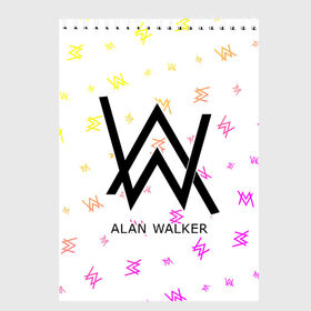 Скетчбук с принтом ALAN WALKER АЛАН УОКЕР в городе Новоалтайск, 100% бумага
 | 48 листов, плотность листов — 100 г/м2, плотность картонной обложки — 250 г/м2. Листы скреплены сверху удобной пружинной спиралью | alan | faded | house | logo | music | walker | алан | вокер | волкер | диджей | лого | логотип | логотипы | музыка | музыкант | символ | символы | танцеальная | уокер | хаус | электронная