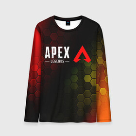 Мужской лонгслив 3D с принтом APEX LEGENDS / АПЕКС ЛЕГЕНД в городе Новоалтайск, 100% полиэстер | длинные рукава, круглый вырез горловины, полуприлегающий силуэт | Тематика изображения на принте: apex | game | games | legend | legends | logo | апекс | битва | игра | игры | королевская | легенд | легендс | лого | логотип | логотипы | символ | символы