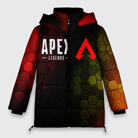 Женская зимняя куртка 3D с принтом APEX LEGENDS АПЕКС ЛЕГЕНД в городе Новоалтайск, верх — 100% полиэстер; подкладка — 100% полиэстер; утеплитель — 100% полиэстер | длина ниже бедра, силуэт Оверсайз. Есть воротник-стойка, отстегивающийся капюшон и ветрозащитная планка. 

Боковые карманы с листочкой на кнопках и внутренний карман на молнии | apex | game | games | legend | legends | logo | апекс | битва | игра | игры | королевская | легенд | легендс | лого | логотип | логотипы | символ | символы