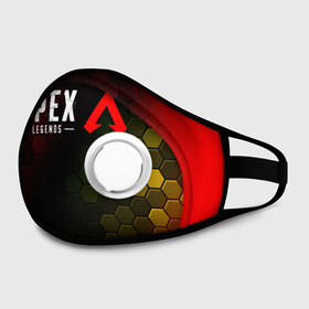 Маска из неопрена с принтом APEX LEGENDS / АПЕКС ЛЕГЕНД в городе Новоалтайск, неопрен 100% | Форма огибающая нос. Резинки для ушей с дополнительной резинкой на затылке. Клапан для выдоха для активного дыхания при занятиях спортом. Эластичный материал маски и окантовки для лучшего растяжения и прилегания маски.  | apex | game | games | legend | legends | logo | апекс | битва | игра | игры | королевская | легенд | легендс | лого | логотип | логотипы | символ | символы