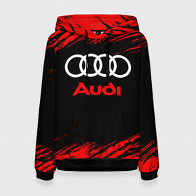 Женская толстовка 3D с принтом AUDI / АУДИ в городе Новоалтайск, 100% полиэстер  | двухслойный капюшон со шнурком для регулировки, мягкие манжеты на рукавах и по низу толстовки, спереди карман-кенгуру с мягким внутренним слоем. | audi | auto | felb | logo | moto | quattro | sport | symbol | авто | автомобильные | ауди | кватро | кольца | лого | логотип | логотипы | марка | мото | символ | спорт | фгвш | шильдик