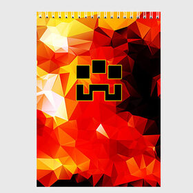 Скетчбук с принтом Minecraft Dungeons в городе Новоалтайск, 100% бумага
 | 48 листов, плотность листов — 100 г/м2, плотность картонной обложки — 250 г/м2. Листы скреплены сверху удобной пружинной спиралью | Тематика изображения на принте: blox | creeper | dungeons | geometry | logo games | orange | pixel | red | steve | алекс | геометрия | детям | крипер | куб | логотипы игр | майнкрафт | мальчикам | мобы | огненный | огонь | пигги | пиксель | пиксельный | подземелья