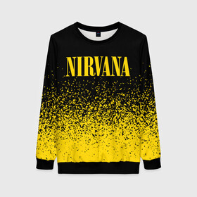 Женский свитшот 3D с принтом NIRVANA / НИРВАНА в городе Новоалтайск, 100% полиэстер с мягким внутренним слоем | круглый вырез горловины, мягкая резинка на манжетах и поясе, свободная посадка по фигуре | band | cobain | face | kurt | logo | music | nirvana | rock | rocknroll | группа | кобейн | курт | лого | логотип | музыка | музыкальная | нирвана | рожица | рок | рокнролл | символ