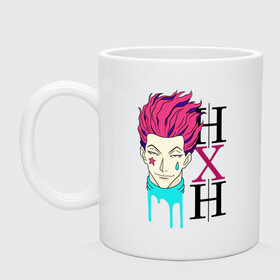 Кружка керамическая с принтом Hunter x Hunter, Hisoka в городе Новоалтайск, керамика | объем — 330 мл, диаметр — 80 мм. Принт наносится на бока кружки, можно сделать два разных изображения | Тематика изображения на принте: anime | hisoka | hunter x hunter | аниме | манга | охотник х охотник | хантер хантер | хантеры