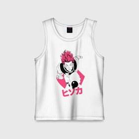 Детская майка хлопок с принтом Hisoka Хантер в городе Новоалтайск,  |  | anime | hisoka | hunter x hunter | аниме | гон фрикс | манга | охотник х охотник | хантер хантер | хантеры | хисока