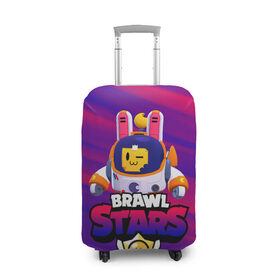 Чехол для чемодана 3D с принтом ЛУННЫЙ СПРУТ BRAWL STARS в городе Новоалтайск, 86% полиэфир, 14% спандекс | двустороннее нанесение принта, прорези для ручек и колес | 8 bit | brawl | crow | leon | max | mecha | moon sprout | nani | rogue | sally | spike | sprout | stars | werewolf | wolf | бравл | волк | ворон | заяц | леон | лунный спрут | макс | мортис | нани | оборотень | ребенку | робот | салли 