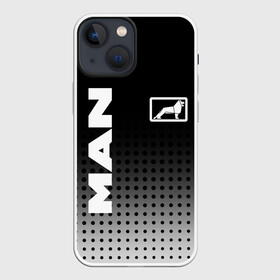 Чехол для iPhone 13 mini с принтом MAN в городе Новоалтайск,  |  | Тематика изображения на принте: man | man logo | man значок | man лого | man логотип | водитель | грузовик | грузовой | дальнобойщик | ман | ман значок | ман лого | ман логотип | фура | шофер