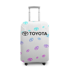 Чехол для чемодана 3D с принтом TOYOTA / ТОЙОТА в городе Новоалтайск, 86% полиэфир, 14% спандекс | двустороннее нанесение принта, прорези для ручек и колес | auto | camry | corolla | cruiser | land | logo | moto | rav | supra | toyota | авенсис | авто | автомобиль | камри | королла | крузер | ленд | лого | логотип | логотипы | марка | мото | рав | символ | тоета | тоеты | тойота | тойоты
