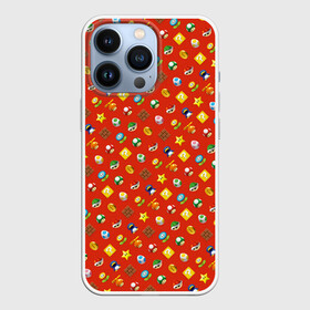 Чехол для iPhone 13 Pro с принтом Super Mario в городе Новоалтайск,  |  | Тематика изображения на принте: 8 бит | dandy | mario | водопроводчик | денди | игры на денди | марио