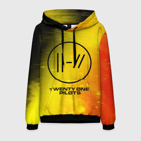 Мужская толстовка 3D с принтом TWENTY ONE PILOTS 21 PILOTS в городе Новоалтайск, 100% полиэстер | двухслойный капюшон со шнурком для регулировки, мягкие манжеты на рукавах и по низу толстовки, спереди карман-кенгуру с мягким внутренним слоем. | logo | music | one | pilots | rock | symbol | top | twenty | twentyonepilots | ван | группа | лого | логотип | логотипы | музыка | пилотс | рок | символ | символы | твенти | топ