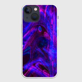 Чехол для iPhone 13 mini с принтом Space в городе Новоалтайск,  |  | abstraction | glitter | paint | stains | абстракция | блестки | краска | разводы | розовый | синий