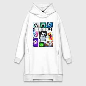 Платье-худи хлопок с принтом MARSHMELLO (GTA STYLE) в городе Новоалтайск,  |  | dj | fortnite | marshmello | диджей | маршмелло | мершмеллоу | скин | фортнайт