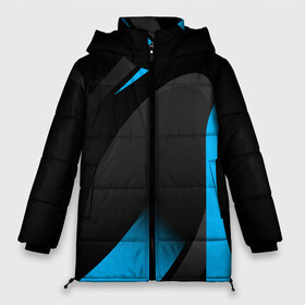 Женская зимняя куртка 3D с принтом SPORT WEAR BLUE в городе Новоалтайск, верх — 100% полиэстер; подкладка — 100% полиэстер; утеплитель — 100% полиэстер | длина ниже бедра, силуэт Оверсайз. Есть воротник-стойка, отстегивающийся капюшон и ветрозащитная планка. 

Боковые карманы с листочкой на кнопках и внутренний карман на молнии | abstraction | geometry | neon | sport | sport wear | texture | абстракция | брызги | геометрия | краски | красный | линии | неон | неоновый | полосы | синий | соты | спорт | спортивная одежда | спортивная форма | текстура