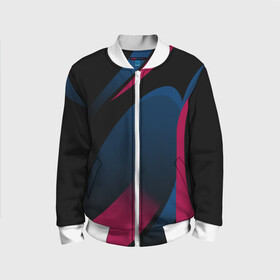 Детский бомбер 3D с принтом SPORT WEAR в городе Новоалтайск, 100% полиэстер | застегивается на молнию, по бокам два кармана без застежек, мягкие манжеты, по низу бомбера и на воротнике — эластичная резинка | abstraction | geometry | neon | sport | sport wear | texture | абстракция | брызги | геометрия | краски | красный | линии | неон | неоновый | полосы | соты | спорт | спортивная одежда | спортивная форма | текстура | фигуры