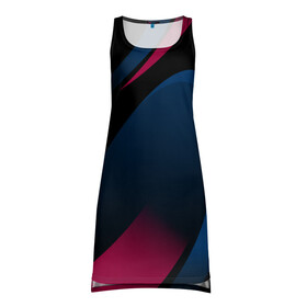 Платье-майка 3D с принтом SPORT WEAR в городе Новоалтайск, 100% полиэстер | полуприлегающий силуэт, широкие бретели, круглый вырез горловины, удлиненный подол сзади. | abstraction | geometry | neon | sport | sport wear | texture | абстракция | брызги | геометрия | краски | красный | линии | неон | неоновый | полосы | соты | спорт | спортивная одежда | спортивная форма | текстура | фигуры